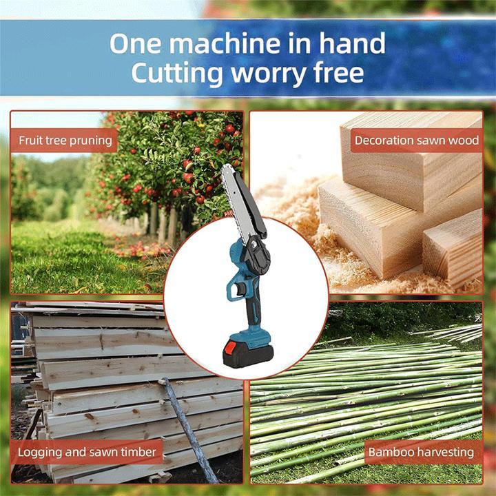 6" Brushless Mini Chainsaw,Cordless Portable Electric Saw,2000mAh Battery,Pruning & Gardening | Great Gift for Women & Seniors#TikTokMadeMeBuyIt