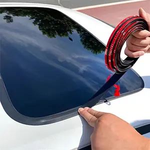 78.74-Inch Self-Adhesive Car Sealing Strip - For Front Windshields, T-Shaped Seal - Prevents Balcony Leaks and Provides Soundproofing.