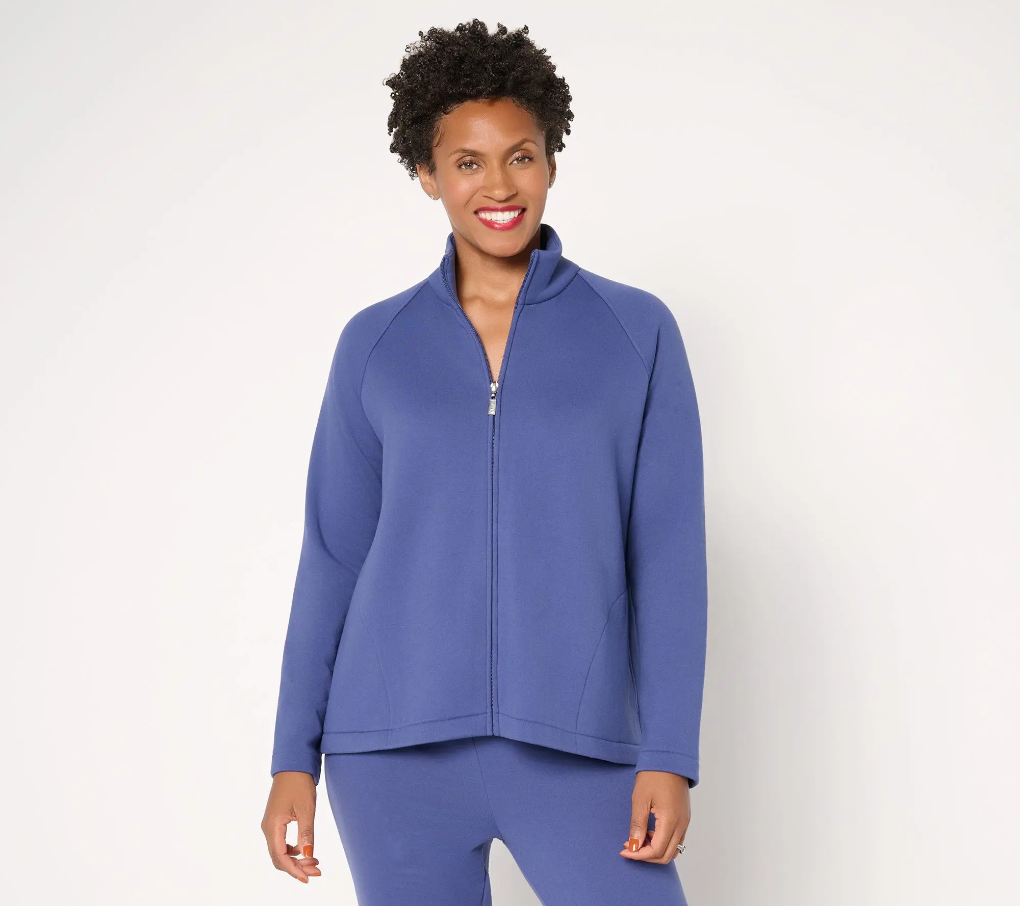 Attitudes by Renee Casa Cozy Zip Front Jacket
