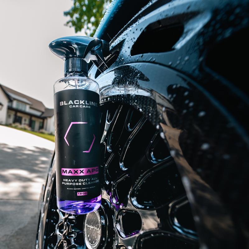 BLACKLINE Maxx APD: Heavy-duty degreaser for cars, trucks, and more. Quickly removes grease, oil, and dirt. Ideal for automotive and industrial use.