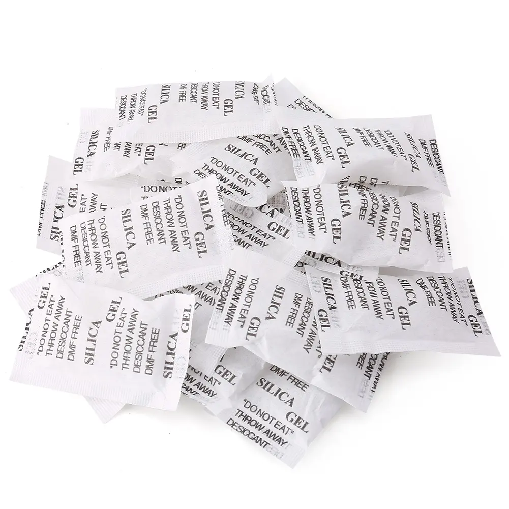 100 Packs 3 Grams Silica Gel Desiccant Packets Moisture Absorber Drying Bags for Electronics Jewelry & Food Protection