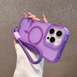 3-in-1 Magnetic Handheld Wristband & Cellphone Cover, Shockproof 3-Layer Protector Accessories for iPhone 17/16/15/14/13 ProMax Plus Devices (Halloween-Compatible)