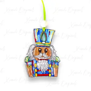 Textured Nutcracker Christmas Ornament