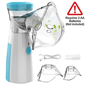 Portable Handheld Mesh Nebulizer - Electric Ultrasonic Atomizer for Adults & Kids, Efficient Handheld Mesh Nebulizer Machine for Home & Travel