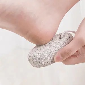 Egg-Shaped Volcanic Stone Foot Scrubber, Dead Skin Remover, Callus Remover Tool, Dual-Sided Massage Tool, Home Foot Care, Spa Use, Exfoliating Feet Brush