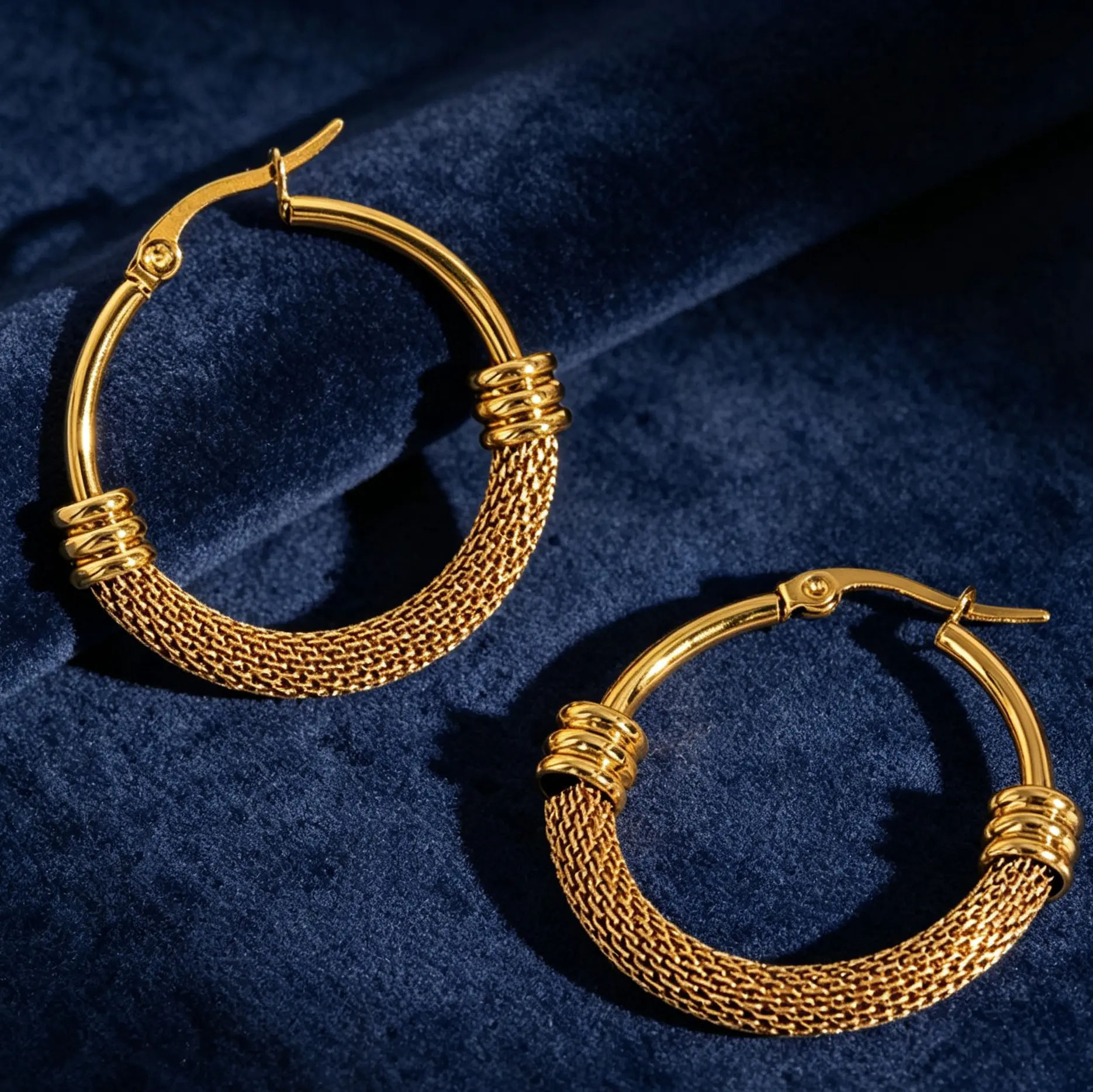 Oversized Statement Hoop Earrings 14K Gold Plated Chunky Lightweight Huggies Low Allergenic Stainless Steel Daily Chic Gold Hoops Non Tarnish Gifts for Women Girls Trendy Party Aesthetic High Quality Fine Jewelry TikTok Viral Holiday Wear Ornaments