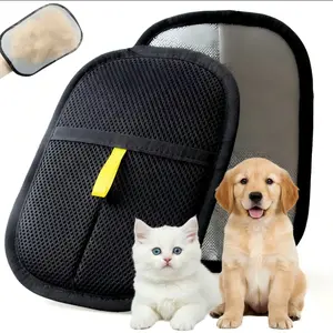 Pet Hair Remover, Electrostatic Pet Hair Removal Gloves, Reusable Cat&Dog Hair Remover for Couch, Furniture, Carpet, Car Seat. hair remover glove double-sided grooming mitt cleaner static