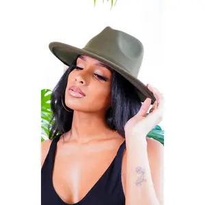Still Trending | Wide Brim Felt Fedora Hat with Band for Women and Men Fedorahat Style