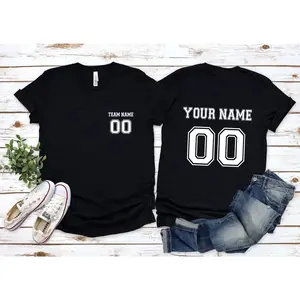 Customized Sports T-Shirt, Name and Number, Customize Shirt, Sports Team Shirts, Dad Gift, Gift Idea, Your Own Writing, Personalized custom.