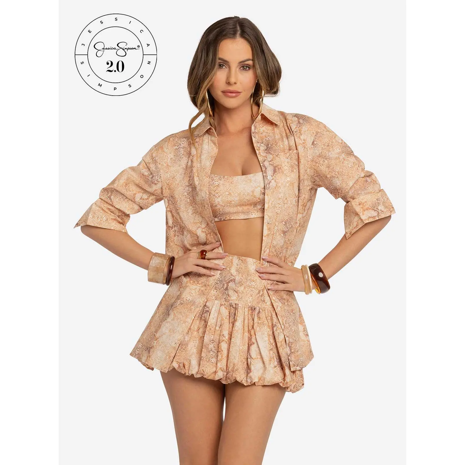 Jessica Simpson 2.0 Carly Shirt in Snake
