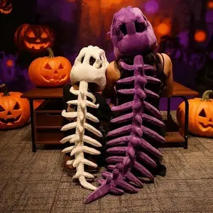 Minosaur Skeleton Headgear Pillow  for Party Cosplay Costume & Sofa Lounging Dino Pillows Soft Durable Material Perfect for Halloween & Costume Events interactive toy creative prank gift