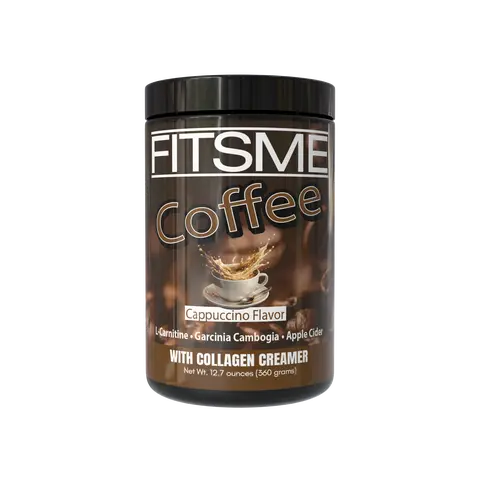 FITSME Enilife Nutrient Rich Coffee - Caramel Powdered Supplement Drink Mix with Collagen Creamer, Functional Mushroom Powdered Supplement, Green Tea, Natural Ingredients (Hot/Iced Daily Fix, Prop 65 Safe Health Beverage)