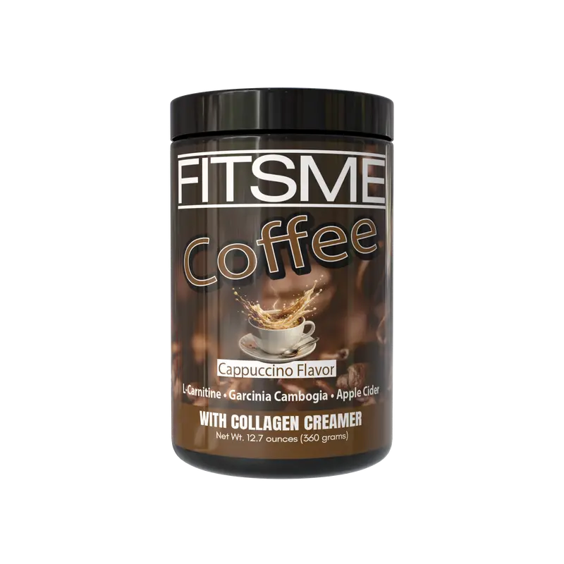 FITSME Enilife Nutrient Rich Coffee - Caramel Powdered Supplement Drink Mix with Collagen Creamer, Functional Mushroom Powdered Supplement, Green Tea, Natural Ingredients (Hot/Iced Daily Fix, Prop 65 Safe Health Beverage)