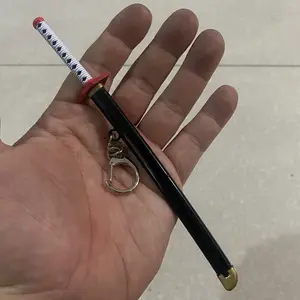 1/6 Demon Unisex Tomioka Giyuu Cosplay 17cm/6.9in Keychain Swrod Key Ring