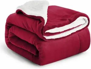 Soft Sherpa Fleece Blanket – Cozy Dual-Layer Design featuring 230 GSM fleece and 180 GSM Sherpa for the perfect balance of lightweight comfort and warmth. Ideal for relaxing nights or layering on your bed. Available in Twin, Queen, King, and Throw sizes.