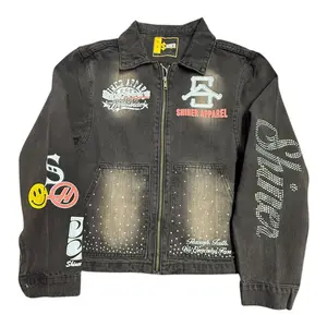 Shiner World Wide Work Zip Up Cropped