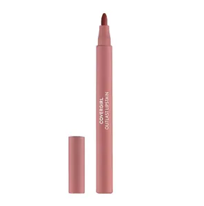 COVERGIRL Outlast, 10 Sugey Girl, Lipstain, Smooth Application, Precise Pen-Like Tip, Transfer-Proof, Satin Stained Finish, Vegan Formula, 0.06oz