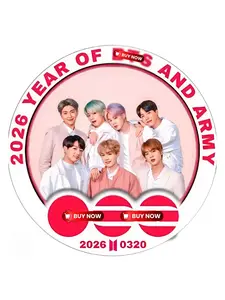 Kpop OT7 Inspired 2026 Reunion Sticker Circle Logo Aesthetic Waterproof Vinyl Decal for Laptop Phone Journal Fan Gift