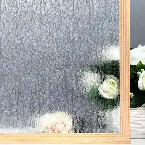 Rain Glass Window Film Privacy Static Window Clings Decorative Glass Sticker for Home Office Removable UV Protection Heat Control 17.7 x 78.7 inches