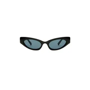 Le Specs The Stealth Sunlgasses in Black & Smoke Mono