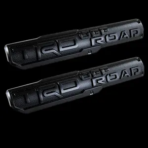 2pcs Set of 2 High-Performance Off-Road Emblem Decals - Self-Adhesive Badge Stickers for SR5 V6 4X4 Trucks - Compatible with Tundra, Tacoma, and More side fender door