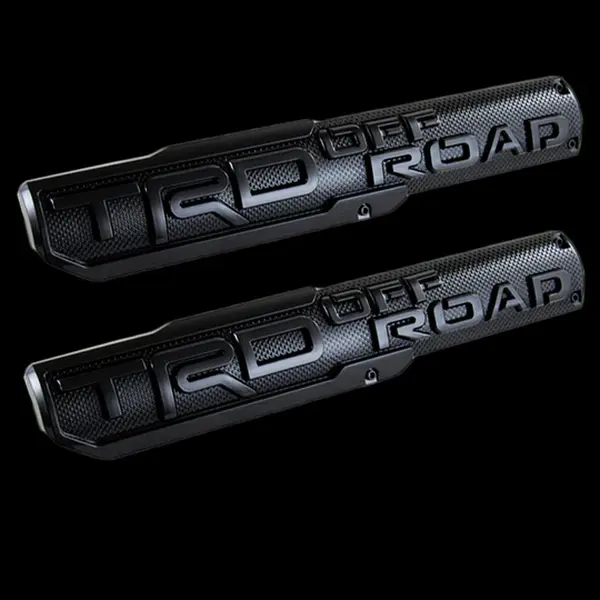 2pcs Set of 2 High-Performance Off-Road Emblem Decals - Self-Adhesive Badge Stickers for SR5 V6 4X4 Trucks - Compatible with Tundra, Tacoma, and More side fender door