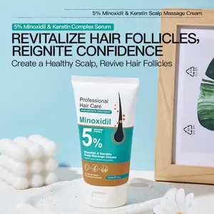 5% Minoxidil Hair Growth Cream | Keratin & Ginger for Men & Women