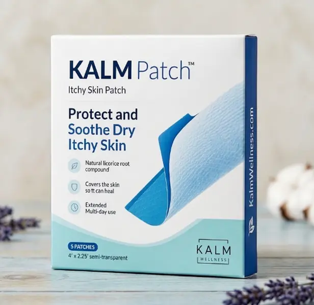 Itch-Calming Patch, Licorice Root Infused, Skin Barrier Shield Protection, All Skin types, Anti-Itching Solution, 2.75x4" Size
