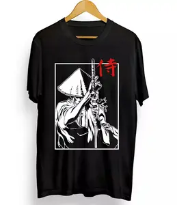 "Anime Gift shirt Ninja Scroll Jubei Kibagami BW,Anime ,Manga ,Vagabond Ninja,Unisex Tshirt "