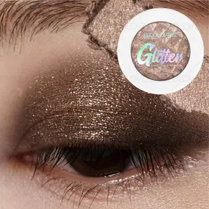 10pcs/set Glitter Cream Eyeshadow - Shimmering Eyeshadow Palette, Easy To Apply, Multi-color Eyeshadow Palette Effect (brown, Blue, Pink) Easy To Blend, Suitable for Beginners/professionals, Perfect Christmas Gift