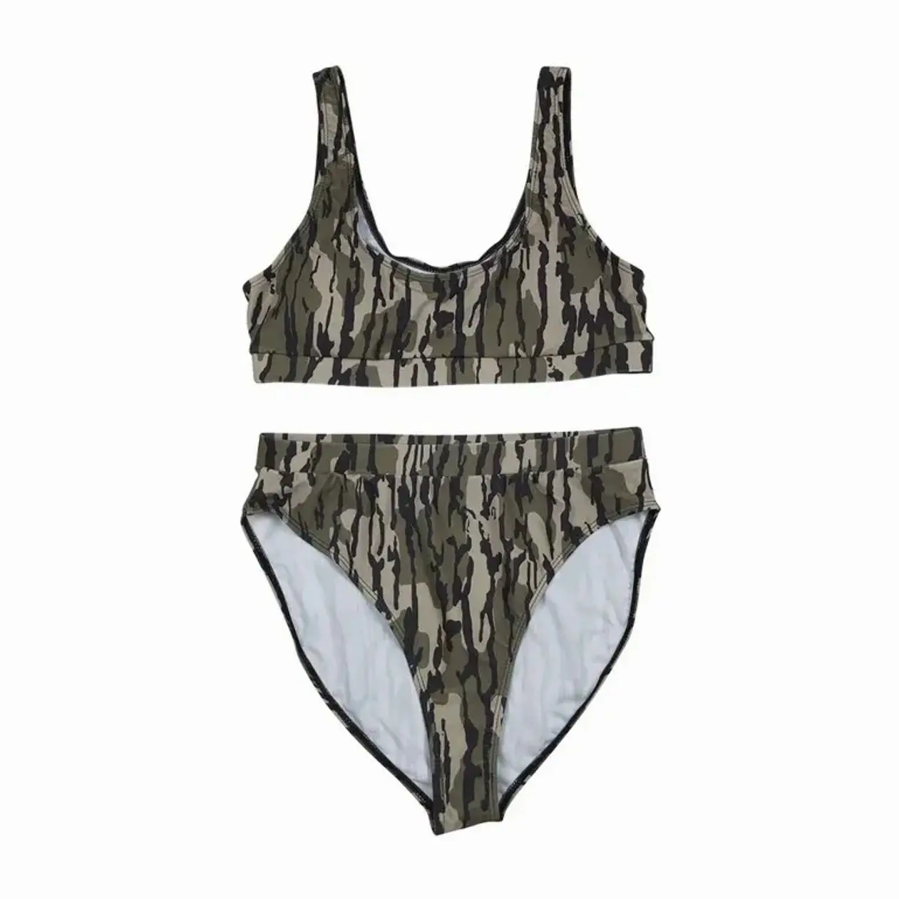 Women's Camouflage Triangle Bikini Set, Sporty Bottomland Swimsuit, Quick-Drying & Breathable for Beach and Outdoor Sports, Swimsuits Bikinis
