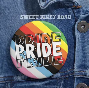 Gay Pride Festival Pin, LGBTQIA+ Rainbow Support, Ally Button, Queer Inclusive Gift, Cute Parade Accessory, Pride Flag Queer Trans Asexual