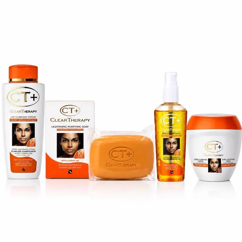 CT+ clear Therapy 4 piece set Lotion 500ml + Cream face 400ml oil 75ml soap 175 g