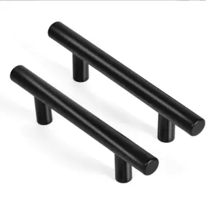 30 Pack Cabinet Handles 3 Inch Hole Center Matte Black Cabinet Pulls Stainless Steel Drawer Pulls