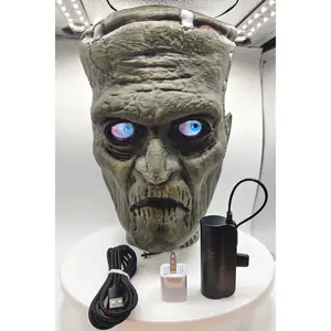 Frankenstein Head Bust with Digital Eyes Kit & Display Box — #004