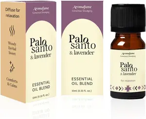 Palo Santo & Lavender Essential Oil Diffuser Blend by Aromafume | 3 x 10ml / 0.33 fl oz l Aromatherapy Oil for Smokeless Smudging | Natural Air fresheners for Home | Spiritual Meditation Accessories