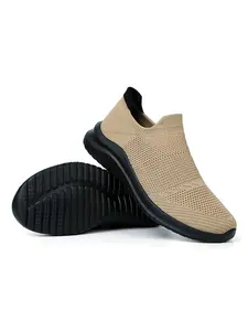 Men's Casual Sport Shoes Low-Top Slip-On Outdoor Leisure Sneakers, Textile Upper, Eva Sole, All Seasons, Comfortable Walking Shoes