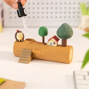 1pc Cute Little Tree Essential Oil Diffuser - Miniature landscape decoration, flameless essential oil diffuser for home, bathroom, living room, study, office, car, tea ceremonies, Desktop ornament gift for family  friends, birthdays gift