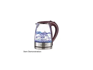 BRENTWOOD KT-1900PR 1.7-Liter Borosilicate Glass Tea Kettle (Purple)