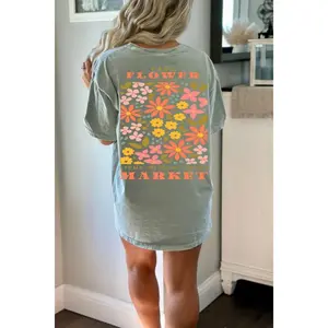 Vintage Pressed Flowers Tshirt Boho Wildflowers Cottagecore Shirt Botanical Tee Pastel Floral Nature Shirt Garden Lover Gift