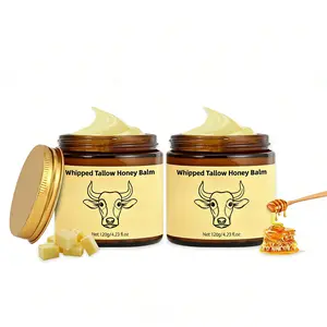 Grass-Fed Beef Tallow Honey Balm - 4.23Oz,Moisturizing Cream for Soft, Smooth Skin - Handmade All-Natural Moisturizer - Lavender,hydrating, comfort, moisture boost cream, luminous firming cream, body care, hydrating dry skin