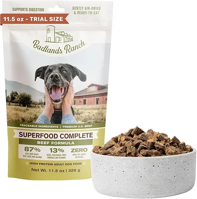 BADLANDS RANCH - Superfood Complete, Adult Dog Food, Air-Dried, High  Protein, Zero Fillers, Superfood Nutrition by Katherine Heigl (24 oz., Beef  Formula) - TikTok Shop