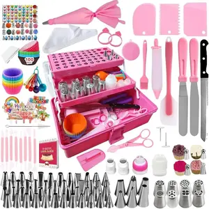 359-Piece Cake Decorating Set – 66 Tips, Piping Bags, Baking Tools & Cupcake Supplies for Beginners