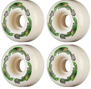 Powell Peralta Skateboard Wheels 52mm x 31mm Dragon Formula 88A V1 Shape Off White