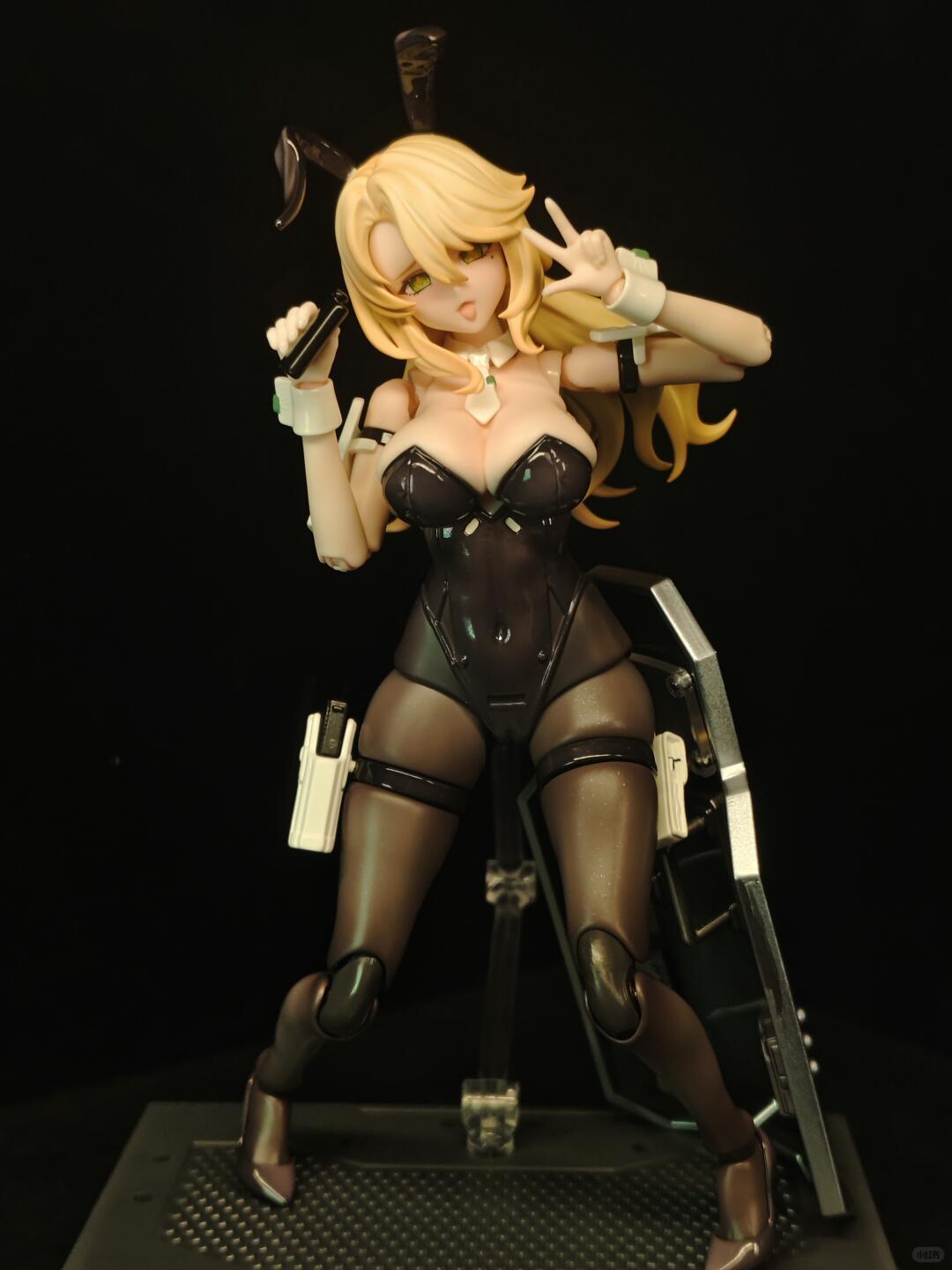 Funtasy Planet Erena Bunny Girl Mecha 1/12 Scale Anime Action Figure, Articulated with Pre-Assembled DIY Gear Kit, Pro-Finish Hybrid Fun Tactical Gear Set, Anime Action Figures
