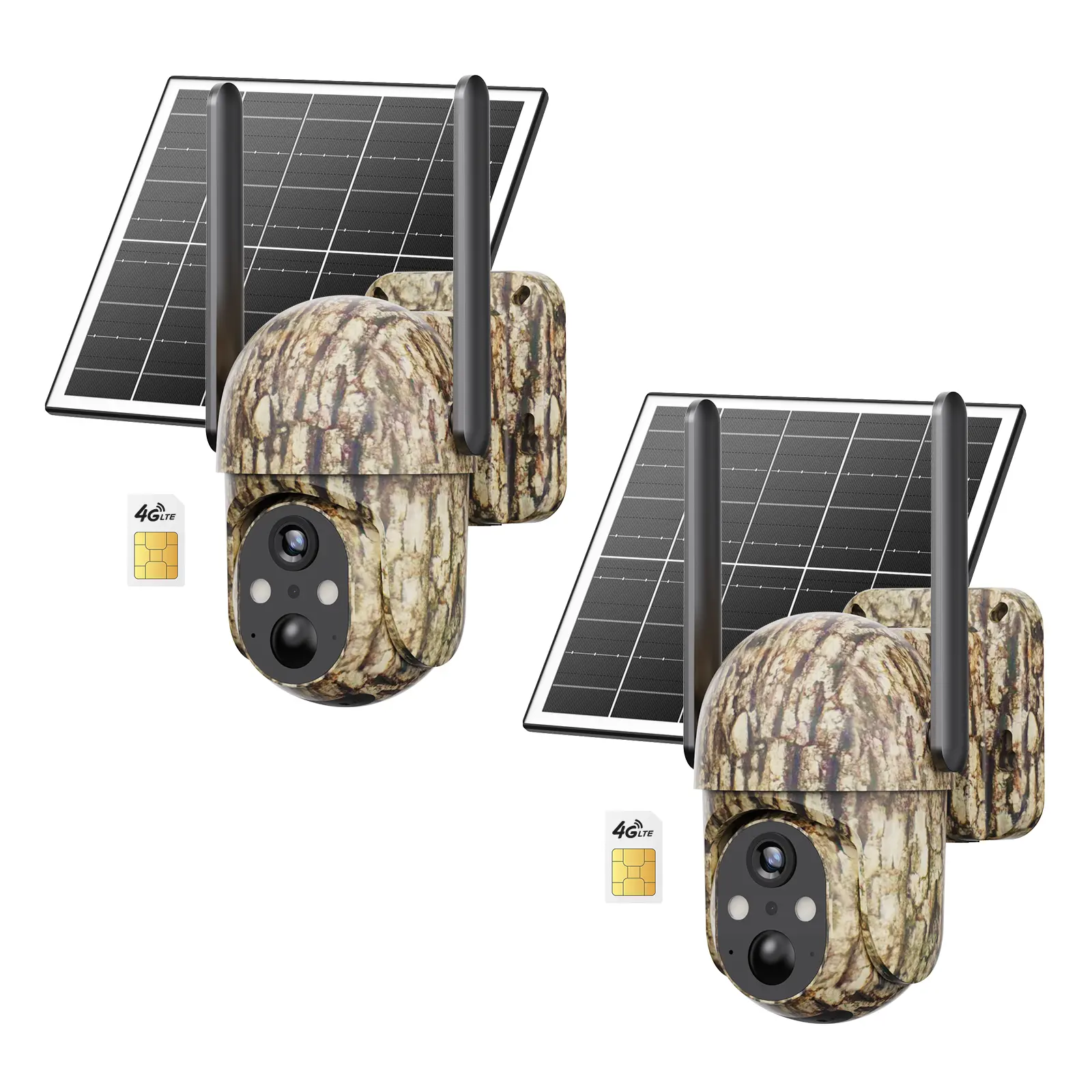 [Live Only] 4G LTE Cellular Solar Surveillance Security Camera CB114S-2K HD Video 360° View, Not Support WiFi, Cellular Data Replenishment Required summerwins Rechargeable