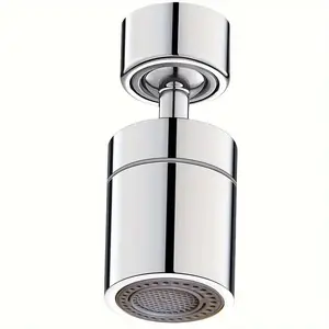 Kitchen and Bathroom Splashproof Faucet, 360 Degree Splashproof Sink Accessories, Two Water Flow Modes, Rotatable Extension Device