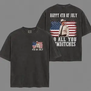 Funny 4th of July Sheriff Shirt, Patriotic Comfort Colors Tee, Happy 4th of July Sumbitches Shirt, Western USA Flag Fireworks Tee