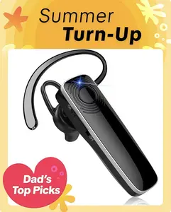 NB12-TikTokShopfalldealsforyou New bee Bluetooth Earpiece V5.2Headset 24Hrs Talktime CVC8.0 Dual Mic Noise Cancelling for iPhone/Android/Driver/Business/Office