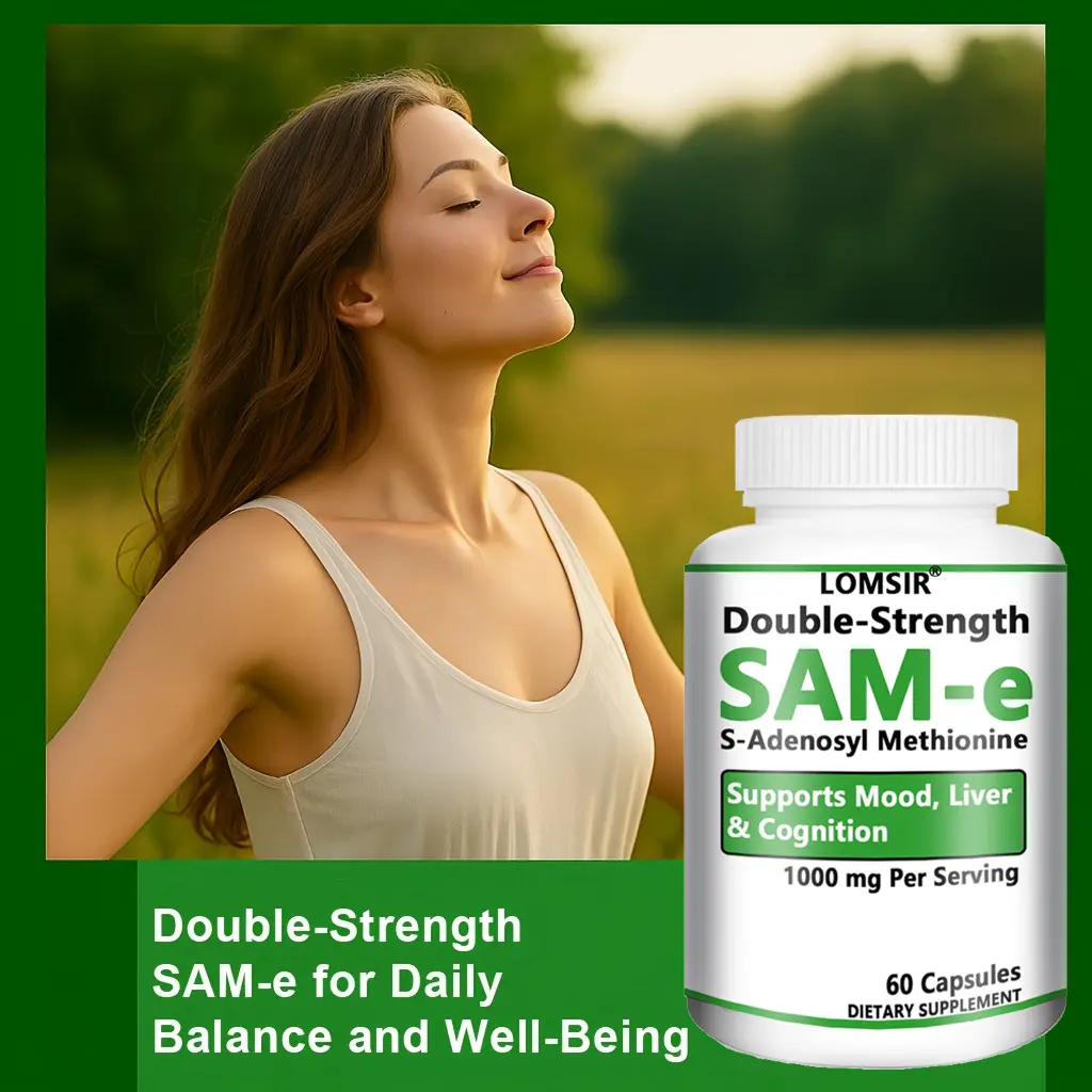 SAM-e (S-Adenosyl-L-Methionine) Supplement - 1000mg Per Serving, Supports Mood, Brain & Emotional Health - 60 Capsules